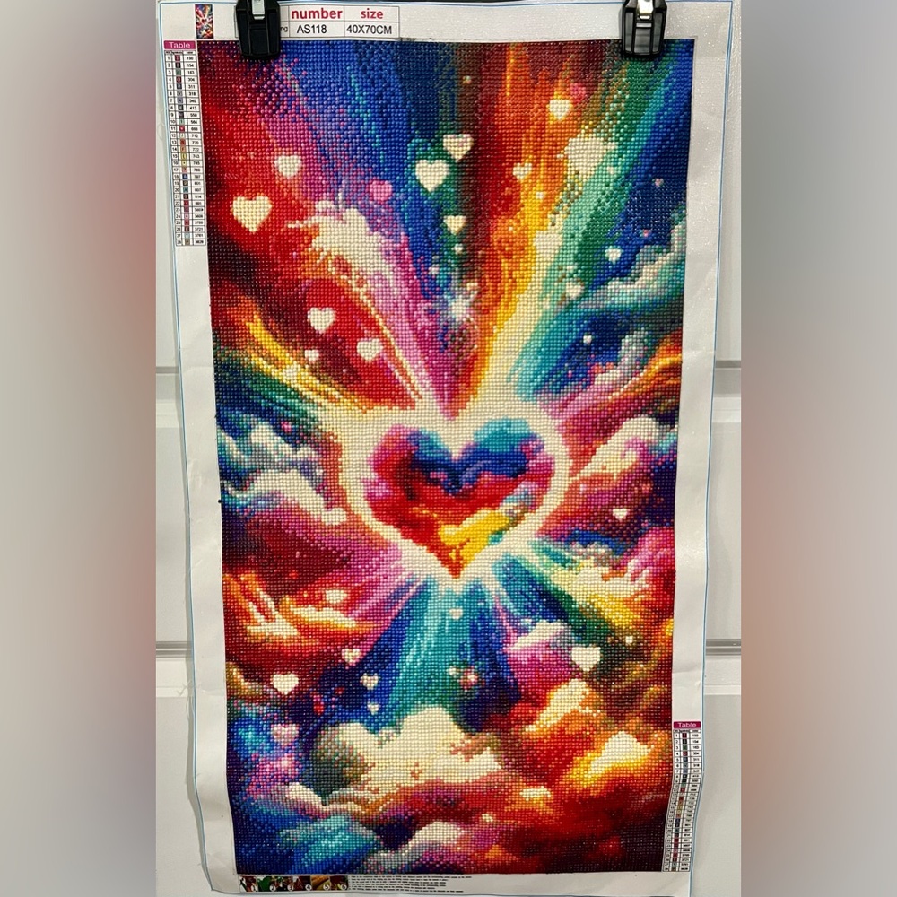 Colorful Heart Diamond Painting